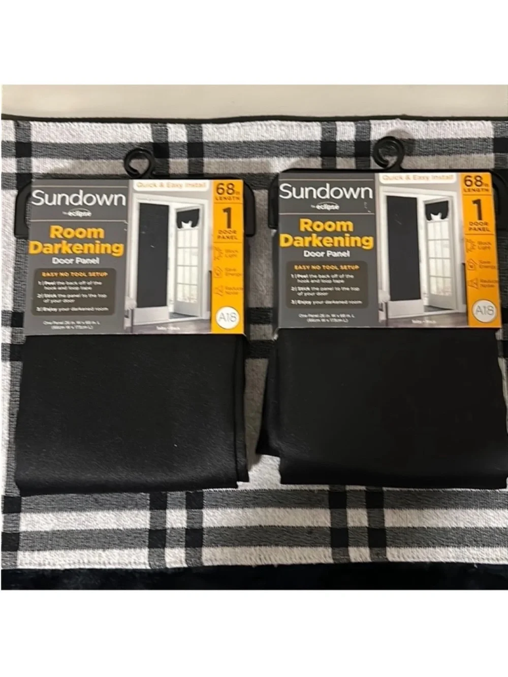 Sundown by Eclipse-(2)Room Darkening Door Panels- 68